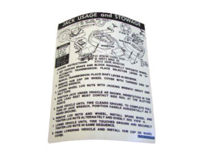 DDF516 Decal, Jack Instructions