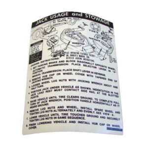 DDF516 Decal, Jack Instructions
