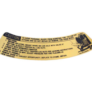 DDF517 Decal, Space Saver Instructions