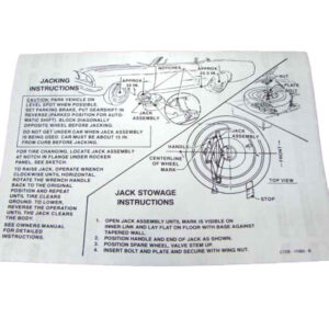 DDF521 Decal, Jack Instructions