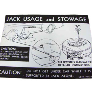 DDF522 Decal, Jack Instructions