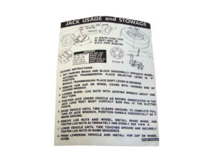 DDF523 Decal, Jack Instructions