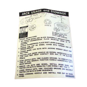 DDF525 Decal, Jack Instructions