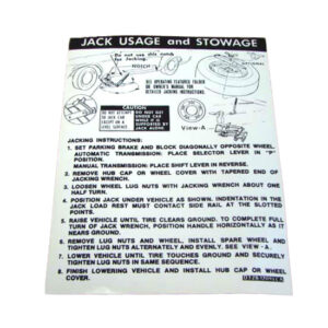 DDF526 Decal, Jack Instructions