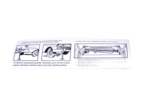 DDF531 Decal, Retractable Jack Instructions