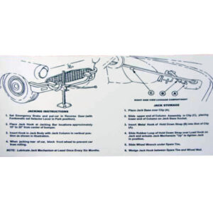 DDF540 Decal, Jack Instructions