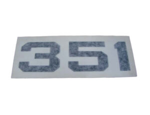 DDF607 Decal, Hood, Black
