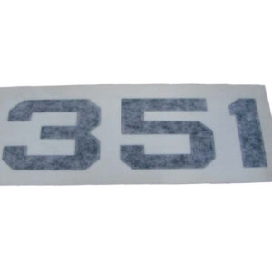 DDF607 Decal, Hood, Black