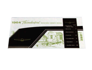 DLT016 Owners Manual 1964 Thunderbird