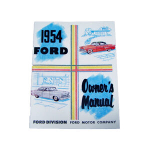DLT171 Owners Manual, 1954 Ford