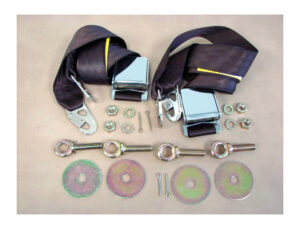 DSB038 Seat Belts, Buckskin, Pair